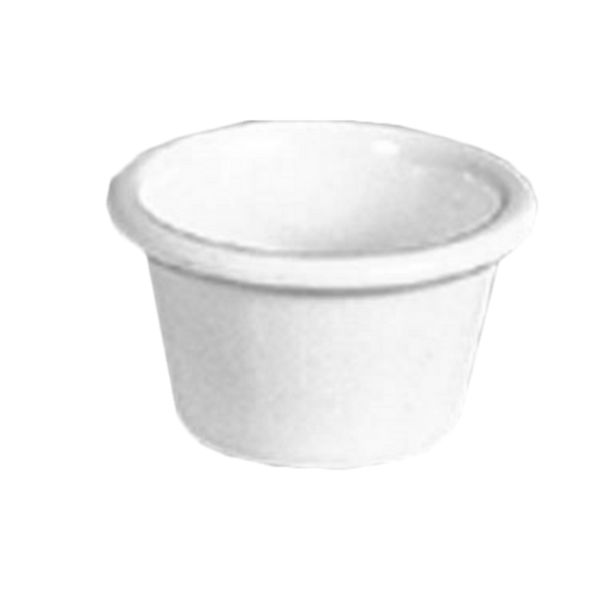Thunder 1-3/4 Oz, 2-1/2" Diameter X 1-1/2" Height, Smooth Ramekin, Bone Color, Melamine, Dozen