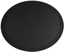 Thunder 22" x 27" Oval Servicing Tray, Black Color, Fiberglass, NSF, Each