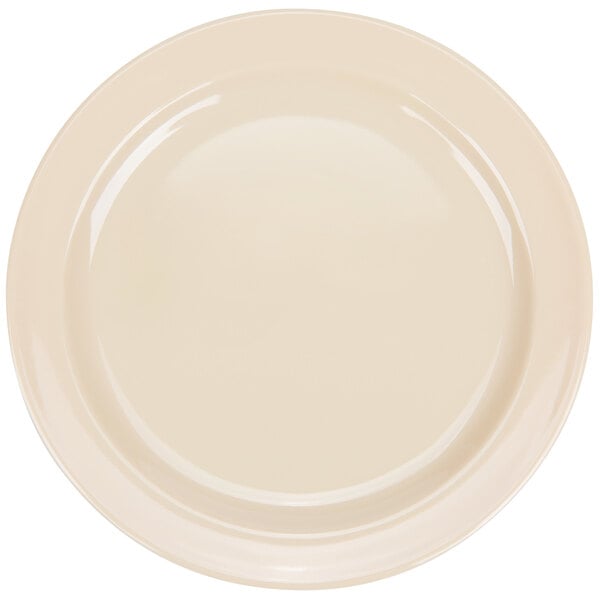 Thunder 6-1/2" Diameter X 5/8" Height, Round Plate, Tan Color, Melamine, Dozen