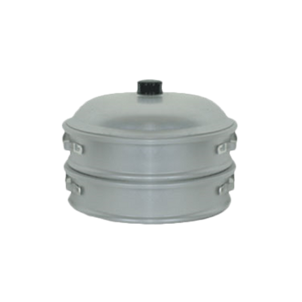 Thunder Aluminum Steamer Without Bottom (Steamer x 2, Lid), 19-1/2" Diameter X 18" Height, Heavy-Duty, 3 Piece Set