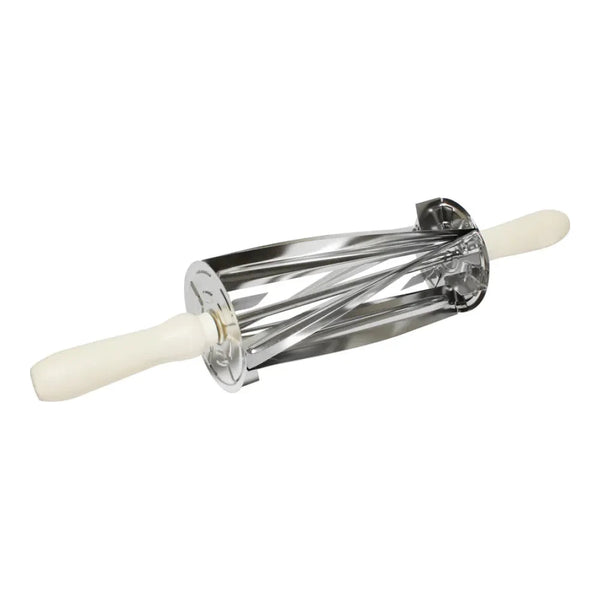 Thunder 8-1/4" x 3-3/4" x 3-3/4" Croissant Dough Cutter, Stainless Steel with Plastic Handle, Dishwasher Safe, Each