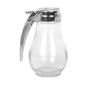 Thunder 14 Oz, 3-3/8" Diameter X 5-7/8" Height, Syrup Dispenser, Glass Body With Cast Zinc Cap, Dozen
