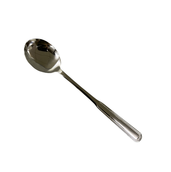 Kitchen Plus Stainless Steel Korean Spoon, Dotted, Set of 10