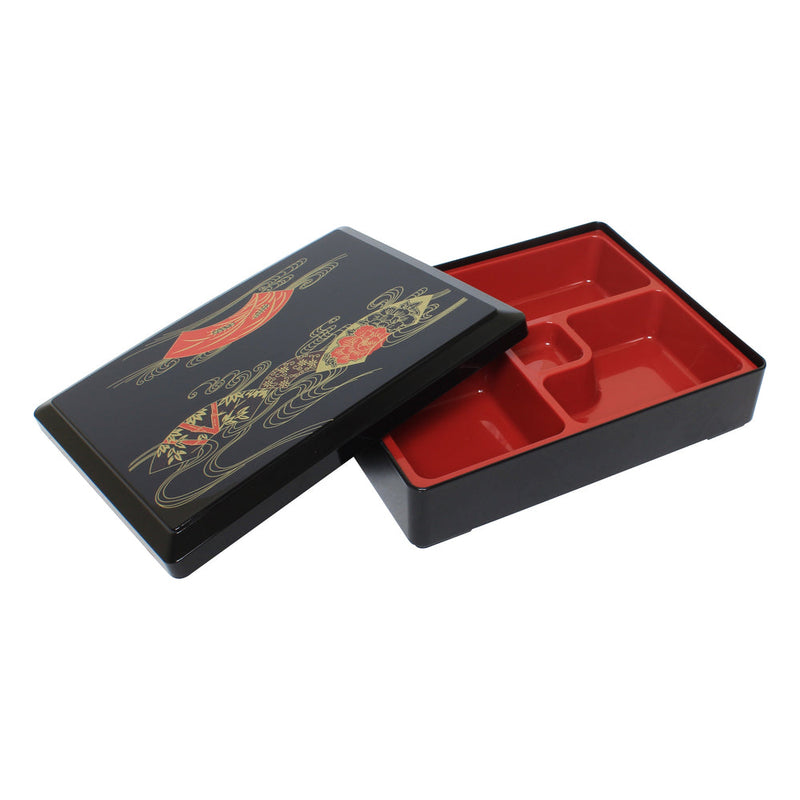 Thunder 10-5/8" x 8-3/8" x 2-1/2" Makunouchi Bento Box with Removable Tray, ABS, Each