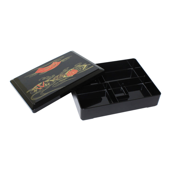 Thunder 10-5/8" x 8-3/8" x 2-1/2" Makunouchi Bento Box, ABS, Each