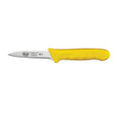 Thunder Paring Kinfe, 3-1/4" Blade, Yellow Polypropylene Handles, German Steel, NSF, Pack of 2