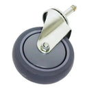 Thunder 4" Diameter x 6-2/3" Height Caster with Brake, fits for PLBC3316 & PLBC4019, Polypropylene & Thermoplastic Rubber, Each