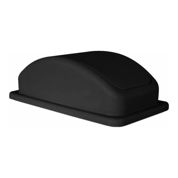 Thunder 20-1/2" x 11-1/4" x 6-1/4", Lid for PLTC023K, Black Color, High-Density Polyethylene, Each