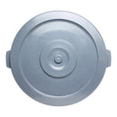 Thunder 22-1/4" Diameter x 1-1/4" Height, Lid for PLTC032G, Gray Color, High-Density Polyethylene, Each