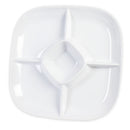 Thunder 15" x 15", 1-3/4" Deep, Chip and Dip Platter, Passion White, Melamine, Each