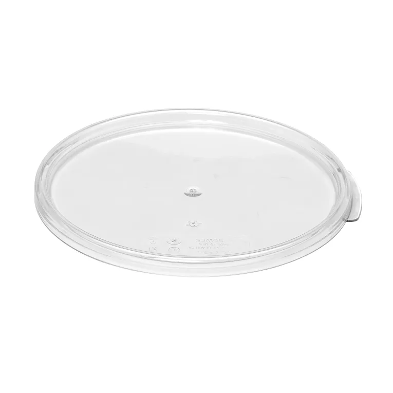 Cambro 12, 18, 22qt, Round Polycarbonate Food Storage Container Lid, Clear, Each