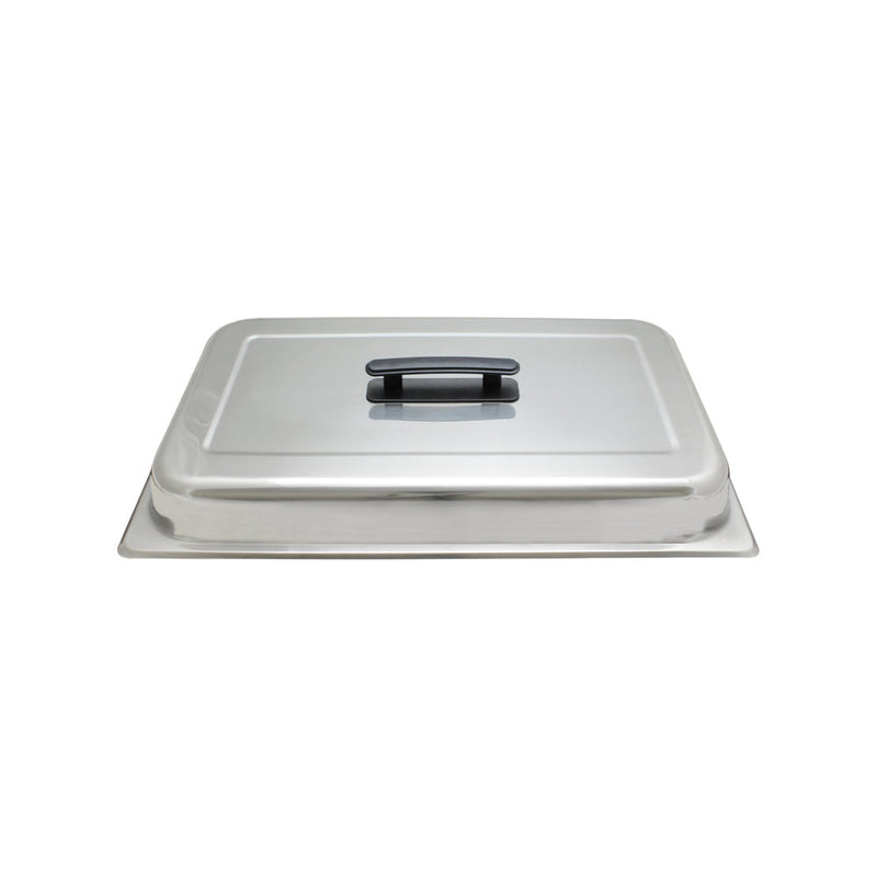 Thunder 21-1/8" x 13-1/8" x 4", Dome Cover, Stainless Steel with Plastic Handle, Each