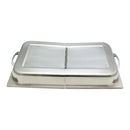 Thunder 21-3/8" x 12" x 2-1/2" Hinged Cover, Stainless Steel, Each