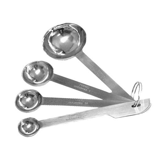 Thunder 1/4, 1/2, 1 Teaspoon & 1 Tablespoon Measuring Spoon Set, Stainless Steel, 4 Piece Set
