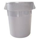 Thunder 44 Gallon, 23-5/8" Diameter X 31-1/4" Height, Round Trash Can, Gray Color, High-Density Polyethylene, Each