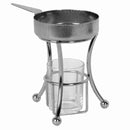 Thunder Butter Warmer, Stainless Steel Warmer Pan With Chrome Iron Plated Wire Stand And Glass Holder, 3 Piece Set