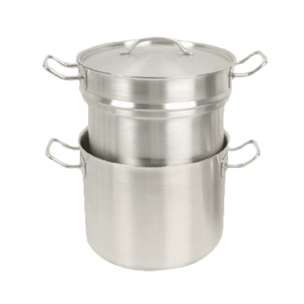 Thunder 8 Qt, Double Boiler (Pot, Lid, Inset), Stainless Steel, 3 Piece Set