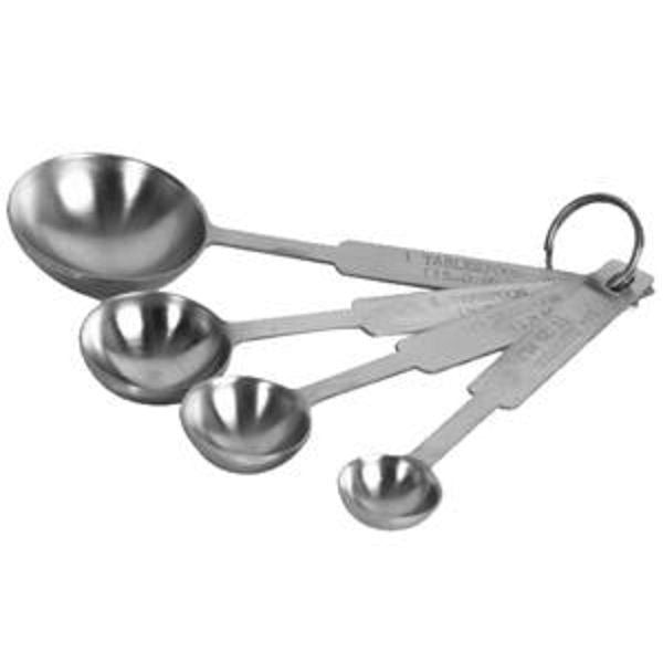 Thunder 1/4, 1/2, 1 Teaspoon And 1 Tablespoon Measuring Spoon Set, Stainless Steel, 4 Piece Set
