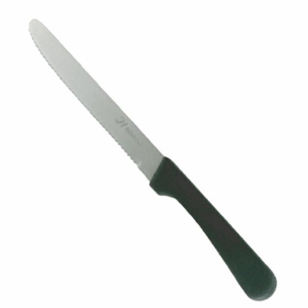 Thunder 5" Blade Round Tip, 8-5/8" Overall Length X 3/4" Overall Width, Steak Knife, Stainless Steel With Plastic Handle, Dozen