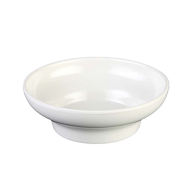 Thunder 8 Oz, 4-3/4" Diameter X 1-1/2" Height, Salsa Dish, Bone Color, Melamine, Dozen