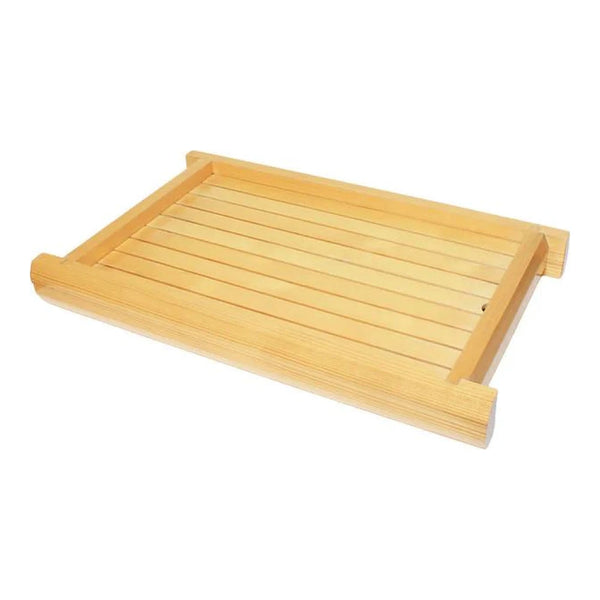 Thunder 12-1/2" x 8" Sushi Server with Raised Boarders, Wood, Each