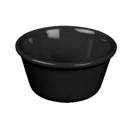 Thunder 2-1/2 Oz, 2-7/8" Diameter X 1-3/8" Height, Smooth Ramekin, Black Color, Melamine, Dozen
