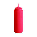 Thunder 24 Oz, 2-7/8" Diameter X 9-1/2" Height, Red Color, Polyethylene Bottle With Polypropylene Cap, Dozen