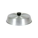 Thunder 9" Diameter x 2" height with 1-1/2" Diameter x 1-1/8" height Black Plastic Knob, Aluminum Grill Basting Cover, Each