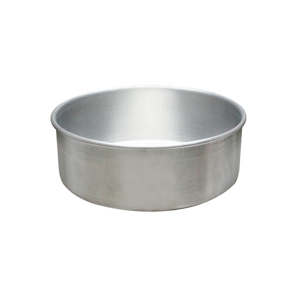 Thunder 8" Diameter x 3" Deep, Round Layer Cake Pan, Aluminum, Oven Safe, Each