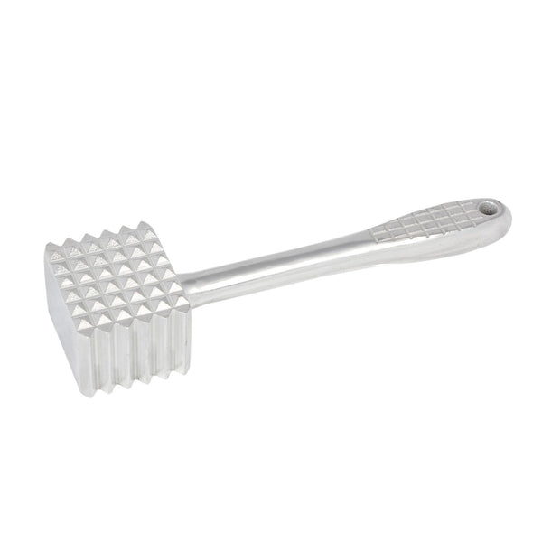 Thunder 9-7/8" x 2-7/8" x 2", Meat Tenderizer, Aluminum Head and Handle, Dual side for coarse and fine cut option, Each