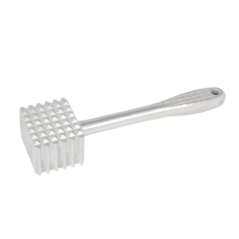 Thunder 9-7/8" x 2-7/8" x 2", Meat Tenderizer, Aluminum Head and Handle, Dual side for coarse and fine cut option, Each
