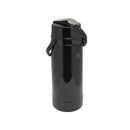 Thunder 2.5 Liter/84 oz, 6-1/4" Diameter Base x 17" Overall Length, Lever Top AirPot, Polypropylene Exterior (Black Color Body & Cap), Glass Lined Interior, Each