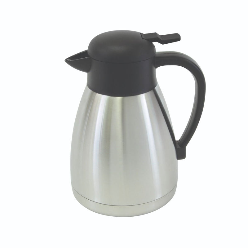 Thunder 1.2 Liter/40 oz, Coffee Server, Stainless Steel Exterior with Stainless Steel 18/8, 304 Material Interior, Polypropylene Cap, Handle, Each