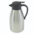 Thunder 1.9 Liter/64 oz, Coffee Server, Stainless Steel Exterior with Stainless Steel 18/8, 304 Material Interior, Polypropylene Cap, Handle, Each