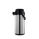 Thunder 2.5 Liter/84 oz, Push Button AirPot, Stainless Steel 18/8, 304 Material Exterior with Glass Lined Interior, Polypropylene Cap, Handle, Each
