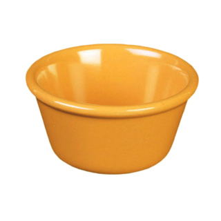 Thunder 2-1/2 Oz, 2-7/8" Diameter X 1-3/8" Height, Smooth Ramekin, Yellow Color, Melamine, Dozen