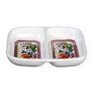 Thunder 2 Oz, 3-3/8" X 2-3/4" X 1/2", Twin Sauce Dish, Peacock, Melamine, Dozen