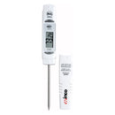 Winco Digital Thermometer, 1-1/4" LCD, 3-1/8" Probe, White, Each