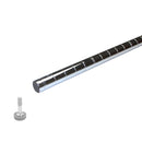 Thunder 63" Post with Leveling Foot, Chrome Plated Wire, NSF, Each
