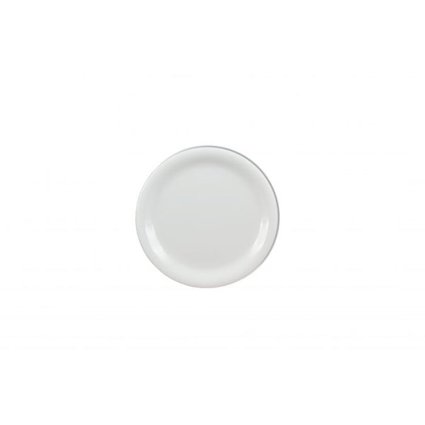 Thunder 7-1/4" Diameter X 5/8" Height, Narrow Rim Plate, White Color, Melamine, Dozen