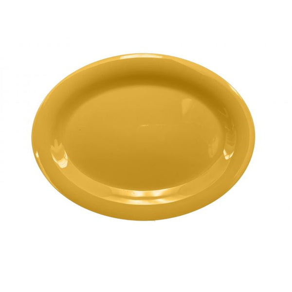 Thunder 12" X 9" X 3/4", Platter, Yellow Color, Melamine, Dozen