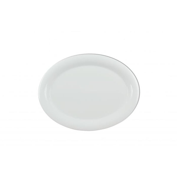 Thunder 13-1/2" X 10-1/2" X 1", Platter, White Color, Melamine, Dozen