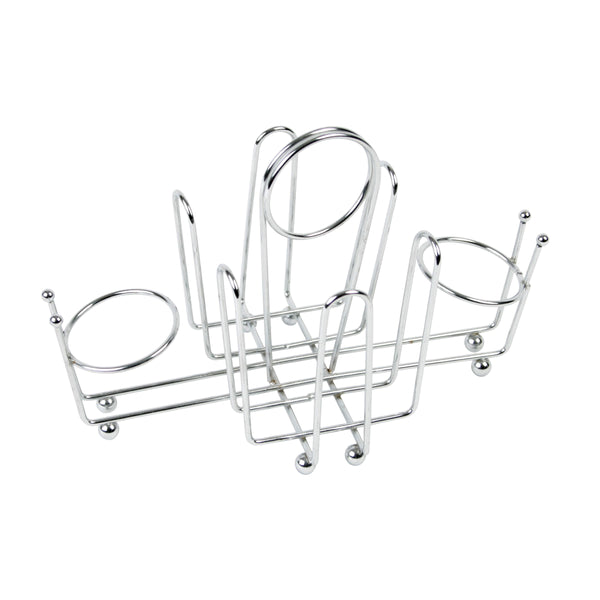 Thunder 9" x 5" x 5-3/4", Sugar Pocket Holder, Chrome Plated Wire, Each
