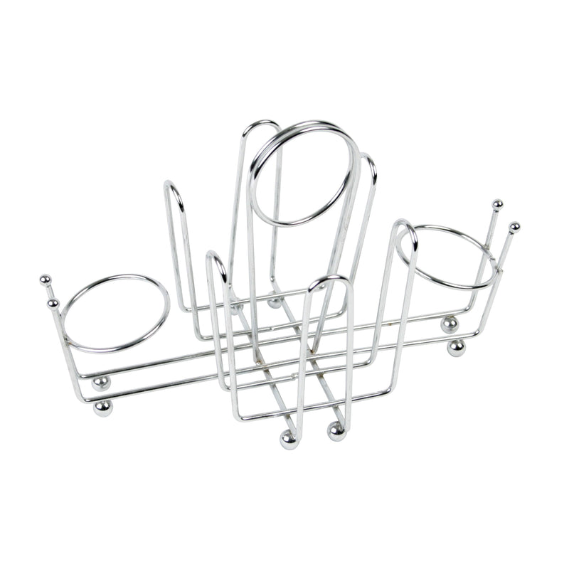 Thunder 9" x 5" x 5-3/4", Sugar Pocket Holder, Chrome Plated Wire, Each
