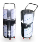 Kitchen Plus 2-Tier Stainless Steel BBQ Grill Cart, D-35 cm, Each