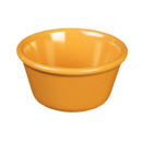 Thunder 4 Oz, 3-3/8" Diameter X 1-5/8" Height, Smooth Ramekin, Yellow Color, Melamine, Dozen