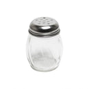 Thunder 6 Oz, 2-3/4" Diameter X 3-1/2" Height, Perforated Swirl Cheese Shaker, Glass Body With Stainless Steel Cap, Dozen