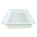 Thunder 1/1, 65mm, 20-3/4" x 12-3/4" x 2-1/2", White Color, Heavy-Duty Gastronorm Pan, Melamine, NSF, Each