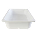 Thunder 1/1, 100mm, 20-3/4" x 12-3/4" x 4", White Color, Heavy-Duty Gastronorm Pan, Melamine, NSF, Each