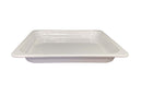 Thunder 1/2, 40mm, 12-3/4" x 10-3/8" x 1-1/2", White Color, Heavy-Duty Gastronorm Pan, Melamine, NSF, Each